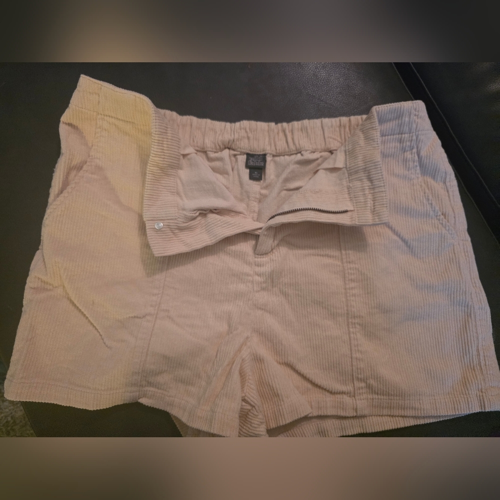 Wild Fable High Waist Corduroy Shorts - Cream